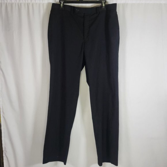 Calvin Klein Dress Pants Men's 34x32 Black Straight Fit - Picture 1 of 16